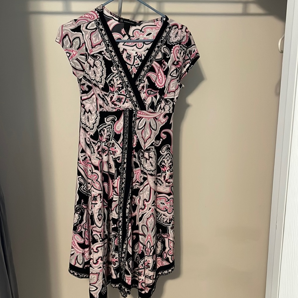 Pink, black and gray lightweight INC dress